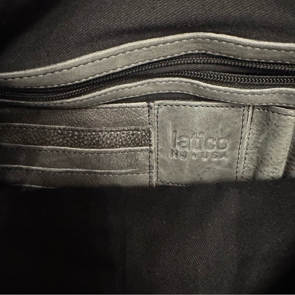 Latico Leathers Bianca Leather Crossbody Bag Smokey Denim Color - Picture 3 of 8